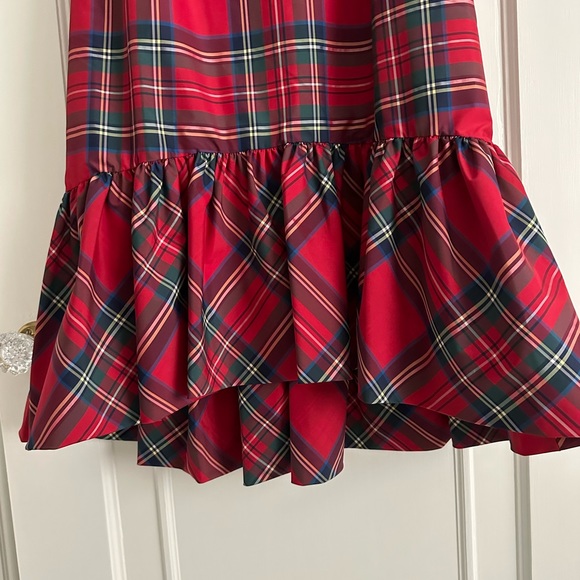 Vineyard Vines Jolly Amelia Tartan Plaid Swing Dress - Calypso Red size 2 - Picture 2 of 4